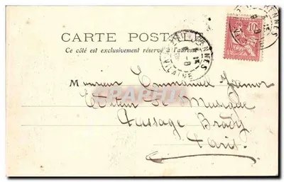 El Ópera de Rennes - El Teatro — La Bretaña pintoresca — Editor A. Waron, serie no visible — Reverso