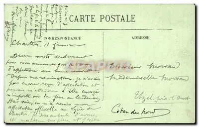 Chartres — Widok z mostu Trois-Moulins — LL, nr 159 — Rewers