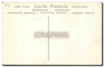 Jumieges — Die Abtei nach einem Zeichnung von 1702 (18. Jahrhundert) — ND Phot — Rückseite