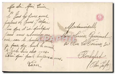 Uomo seduto a sognare — coppia sotto l'ombrello — editore Le Rêve, n°2902/5 — Verso