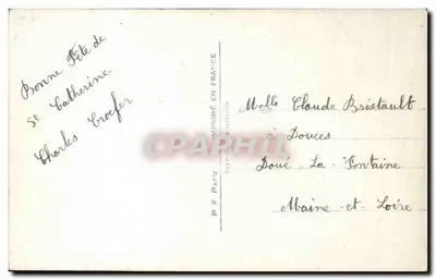 Para zakochani — dekor kwiatowy i geometryczny — P.F. n° 752 — Rewers