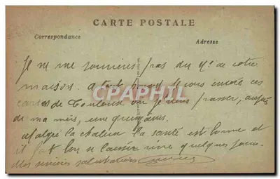 Toulouse — Avenida Lafayette — editor anônimo, n° 59 — Verso