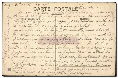 Toulouse — Bazylika św. Sernina — zaczęta około 1080 — Phototypie Lassuché Frères, Toulouse — Rewers