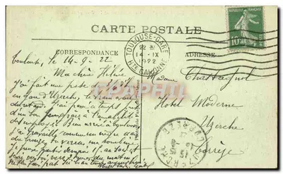 Toulouse — La Garonne y la Vista general —n°32 — Reverso