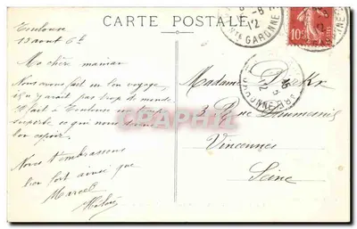 Toulouse — Sztab 17. Korpusu Armii — Fototypia Paryska n°102 — Rewers