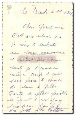 Buquê de flores — Aniversário — Impresso na Bélgica — Verso