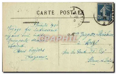En Bretagne — Entrée à la Chambre Nuptiale — Collection Villard, Quimper — Rewers