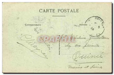 Femme dans une chambre à coucher bretonne — scène intérieure — éditeur non identifié, n° 35 — Rewers