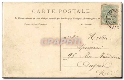 Coutures (M.-et-L.) - Główna ulica — E. Georges, księgarz, Angers — Rewers