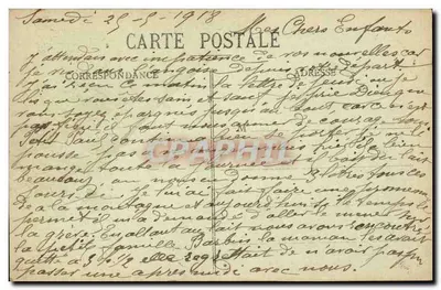 Wokół łóżek (Kol. E.H.) — scena z życia domowego — datowana 29-9-1918 — Rewers
