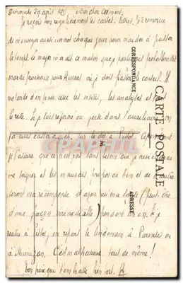 Bretagne - Lit-clos na piętrze - « La Paresseuse » - Zbiór P. B. — Rewers