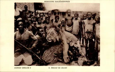 Congo Belga — Retorno da caça — Missões Salesianas, n°1