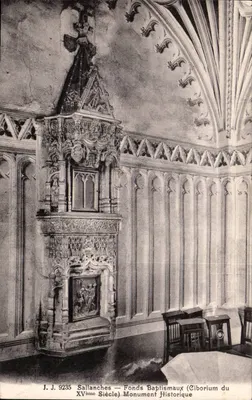 Sallanches — Fundos Batismal (Cibório do Século XV) — Monumento Histórico