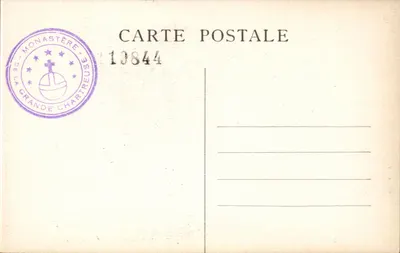 Dauphiné — Mosteiro da Grande-Chartreuse — Celula de um monge — Verso