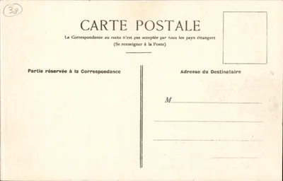 Zamek Vizille — Sala Gier — Michel phot., Grenoble — Rewers