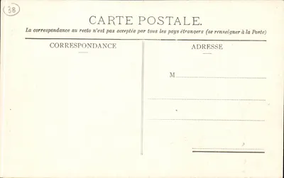 Castillo de Vizille - Vista del Parque del Escalier d'Honneur — A. Michel, fotógrafo, Grenoble — Reverso