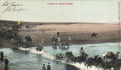 ऊएड नेफिफिग के पार होना — जीन डू ट्रॉल्स के संग्रह — ओलमेस अल्जीर के पास (1908)