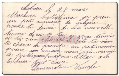 Casal amoroso — texto impresso e mensagem manuscrita — Verso