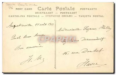 Caudebec-en-Caux — Stare domy nad rzeką Sainte-Gertrude — ND Phol. — Rewers