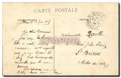 Saint-Denis-d'Anjou e le sue Vigne — vista panoramica — editore sconosciuto, numero di serie non visibile — Verso