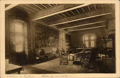 Castelo de Septème — Salão de recepção — Foto Tardy, edição Ramnet