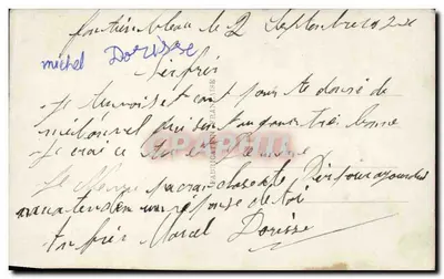 Jonge man in uniform — Souvenir — DÉDÉ 309 — Achterkant