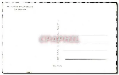 A Bourrée — cena de vida auvergnata — C.A.P., Paris — Verso