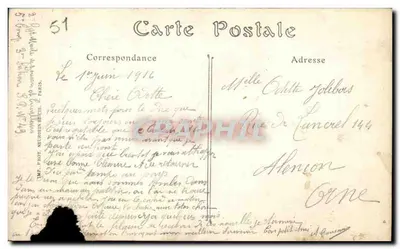 La Ville-en-Tardenois (Marne) — widok z Côte de Reims — wydawca Phot. Neurdein, nr 51 — Rewers