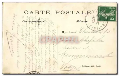 Napoleon na obozie — Wczorawsza noc w Austerliczu — A. Ossart wyd. Rueill — Rewers