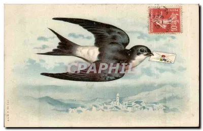 Hibou — oiseau porteur de lettre — ALM B N°529