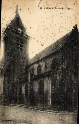 Avenay (Marne) — A Igreja — Editor B. Vosseler, n°11