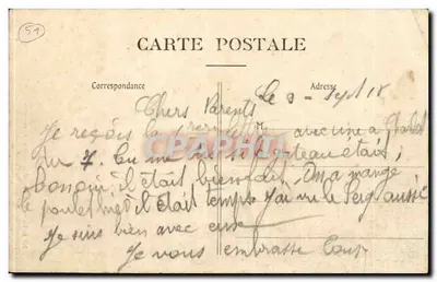 Epernay — Portal de São Martinho da antiga Igreja Nossa Senhora — Tiuillier, editor — Verso