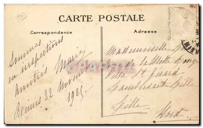 Reims — A Catedral — editor Vignmont, n°134 — Verso