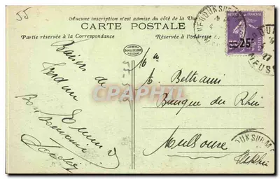 Verdun — De Poort Chaussée getroffen door Granaten — D. D. — Achterkant