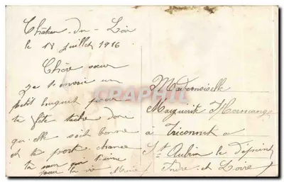 Arranjo de rosas e margaridas — Boa festa — editor B.N. n°1381, Paris — Verso