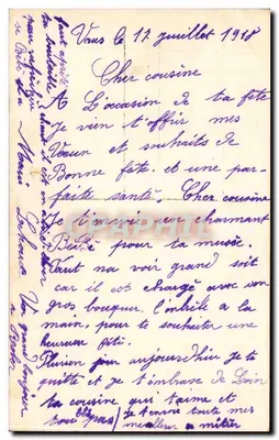 Flores de violeta e pequena figura — Boas Festas — JK 226 — Verso