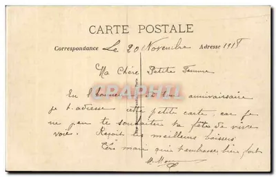 Bouquet of Violets — 'Happy Birthday' — La Pensée 566 — Back