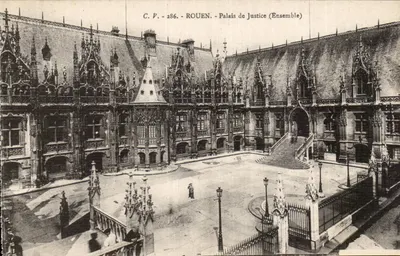 Rouen - Palácio de Justiça (Conjunto) — C.V. 286 — editora C.V.