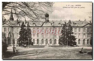 Rouen - O Hotel de Ville (lado do jardim) — C.F. - 294