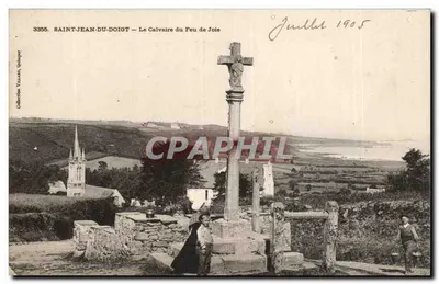 Saint-Jean-du-Doigt — O Calvário do Peu de Joie — Quimper, n° 3355