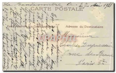 Doves et roses — Bonheur et Prospérité — Éditeur inconnu, n° de série non visible — Verso