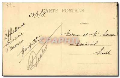 Auxerre — A Catedral — Editor C. C. Laffitte, n° 35 — Verso