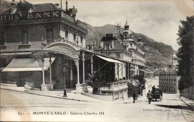 Monte-Carlo — Galeria Charles III — Smith's Bank — Edição Giletta, fot., Nice