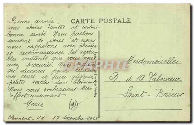 Clermont-Ferrand — Plac Jaude i Puy de Dôme — wydawca J. Jusdal, nr 4044 — Rewers