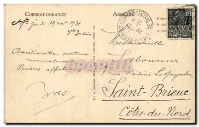 Clermont-Ferrand — Ogólny widok z Czwórki Dróg — LL — Rewers
