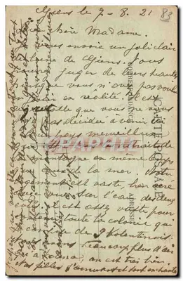 Giens — Lua Crescente — C. Chapeau — Verso