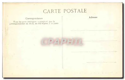 Palácio de FONTAINEBLEAU — Avenida no Jardim Inglês — Editor ELD, n° 390 — Verso