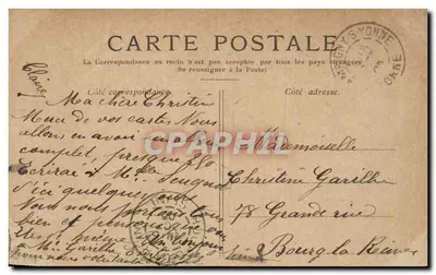 Fontainebleau — A cour dos adeuses. — Verso