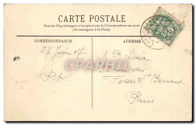 Zamek Chantilly — Widok w Parku — LL. — N° 46 — Rewers