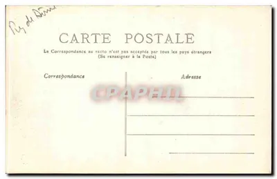 Clermont-Ferrand — A Escola de Artilharia — M.T. n°117 — Verso